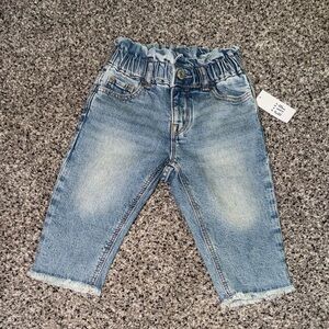 Toddler Light Blue Elastic-Waist Denim Jeans